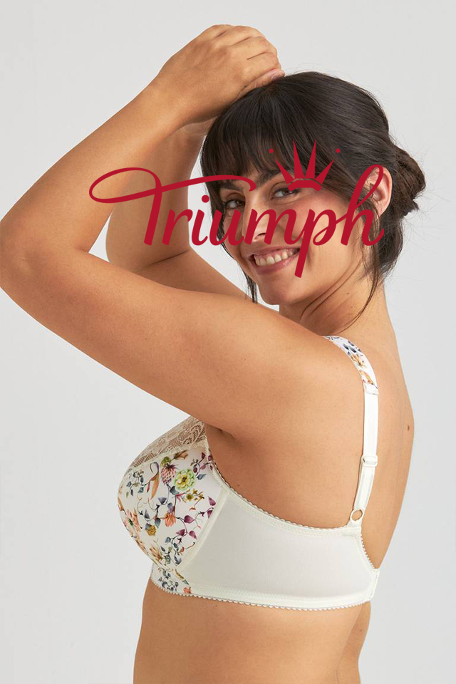 Triumph - (3 piezas) Sujetador sin aros de encaje floral