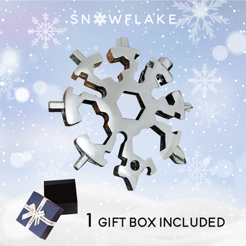 Snowflake - 18-in-1 Stainless Steel Portable MultiTool - 2024 Holiday Edition ❄️
