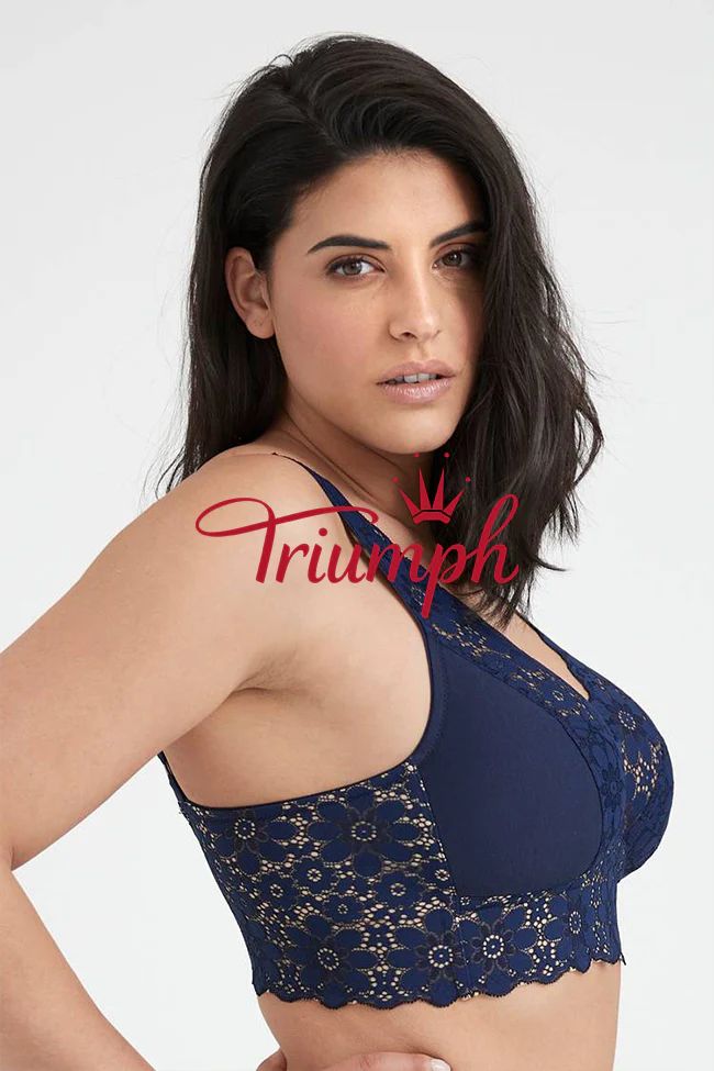 Triumph 3 pezzi 💓Reggiseno in pizzo senza ferretto ad alta copertura