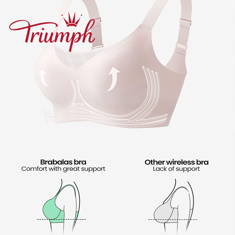 Triumph - 3 pezzi (75A-110F) 💝Reggiseno senza cuciture estremamente confortevole