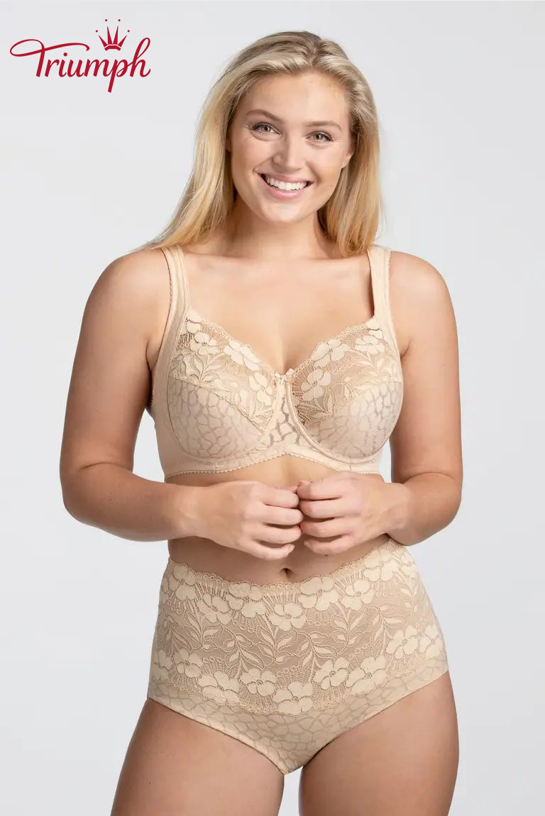 Triumph 3 pezzi 💥 Sujetador de jacquard y encaje