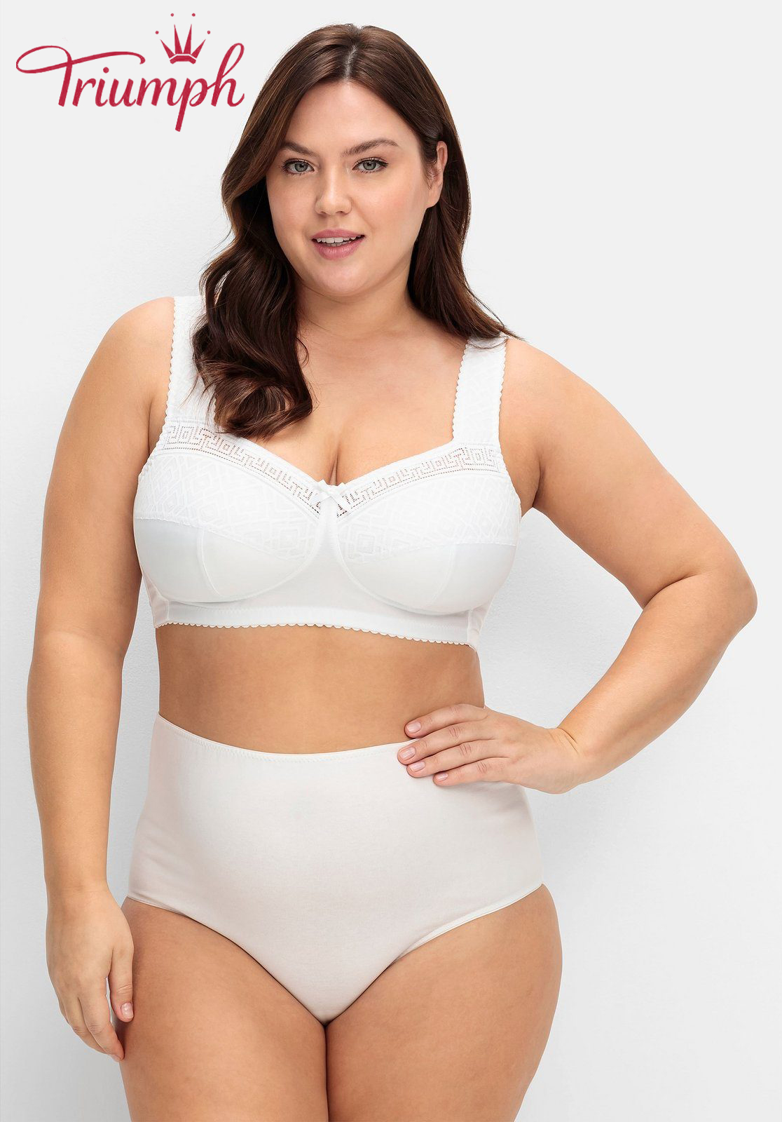 Triumph® – 👑3 darab ✨✨70% kedvezménnyel💝Nagy méretű mikroszálas virágos hímzett melltartó [75A-120F]