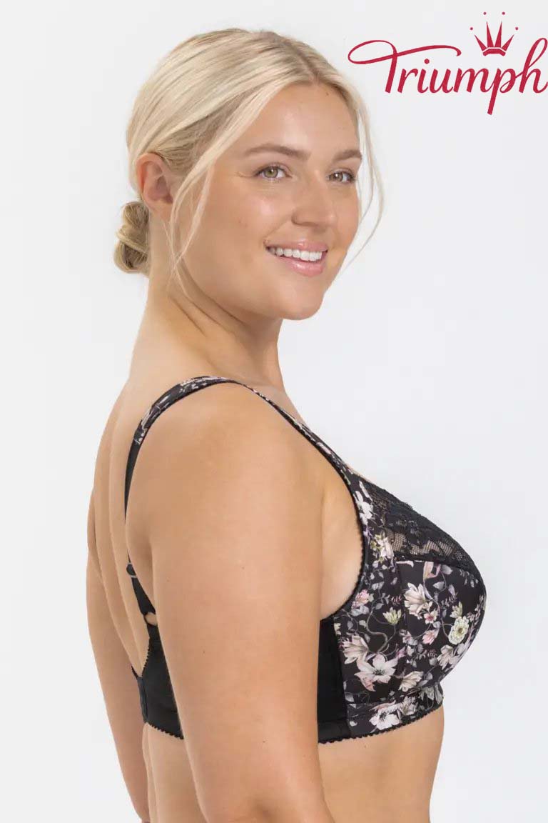 Triumph® 3 pz.💖Reggiseno con pizzo floreale ricamato