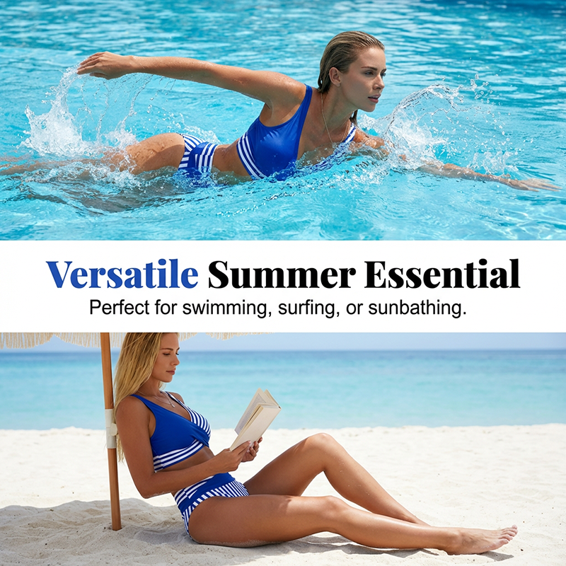 👙 Bikini s blokovima boja S-3XL: Elegantni i oblikovani dvodijelni kupaći kostimi 🌊