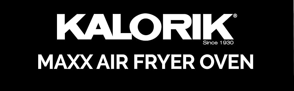 Kalorik MAXX Air Fryer Oven banner with light on and turkey inside 