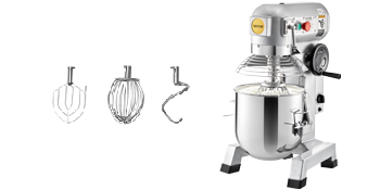 VEVOR Commercial Food Mixer, 30Qt Commercial Mixer with Timing Function, 1100W Stainless Steel Bowl Heavy Duty Electric Food Mixer Commercial with 3 Speeds Adjustable 108/199/382 RPM, Dough Hook Whisk Beater Included, Perfect for Bakery Pizzeria