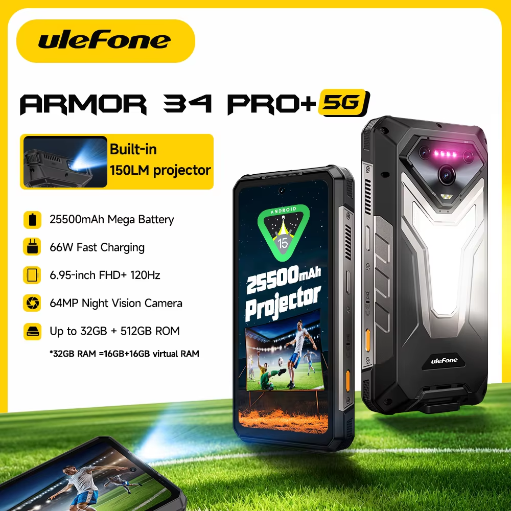 [Edição Limitada] Ulefone Armor 34 PRO, novo smartphone 5G com MediaTek Dimensity 7300