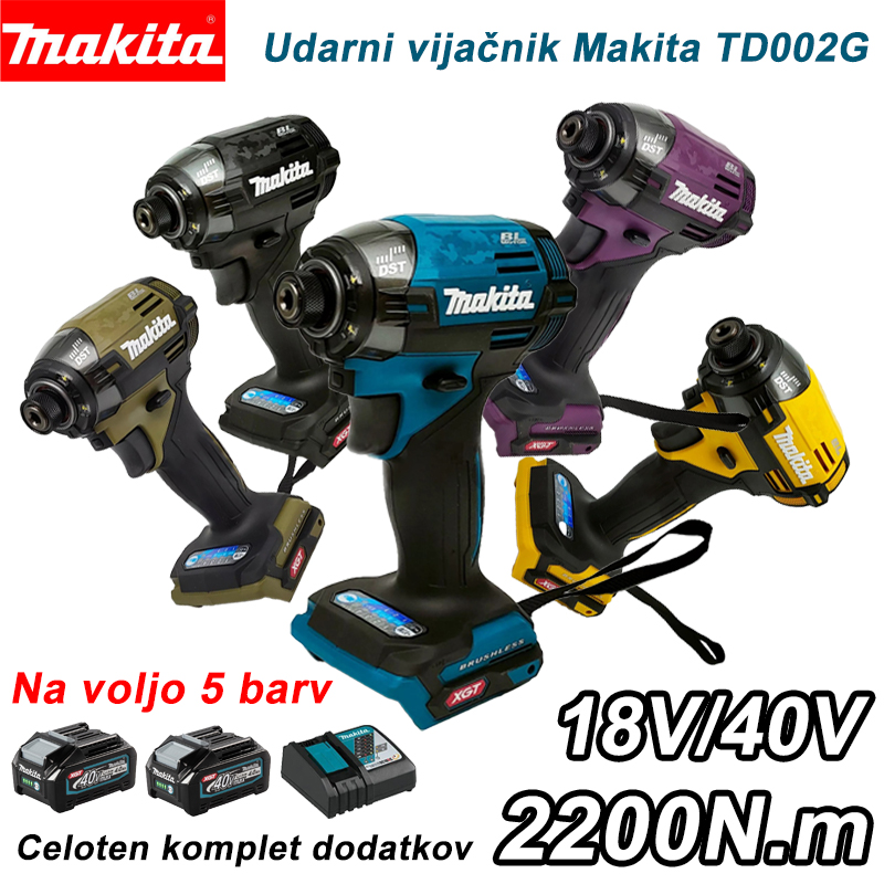 🎉[Posebno nakupovanje] Makita TD002G udarni vijačnik, brezplačni polni dodatki