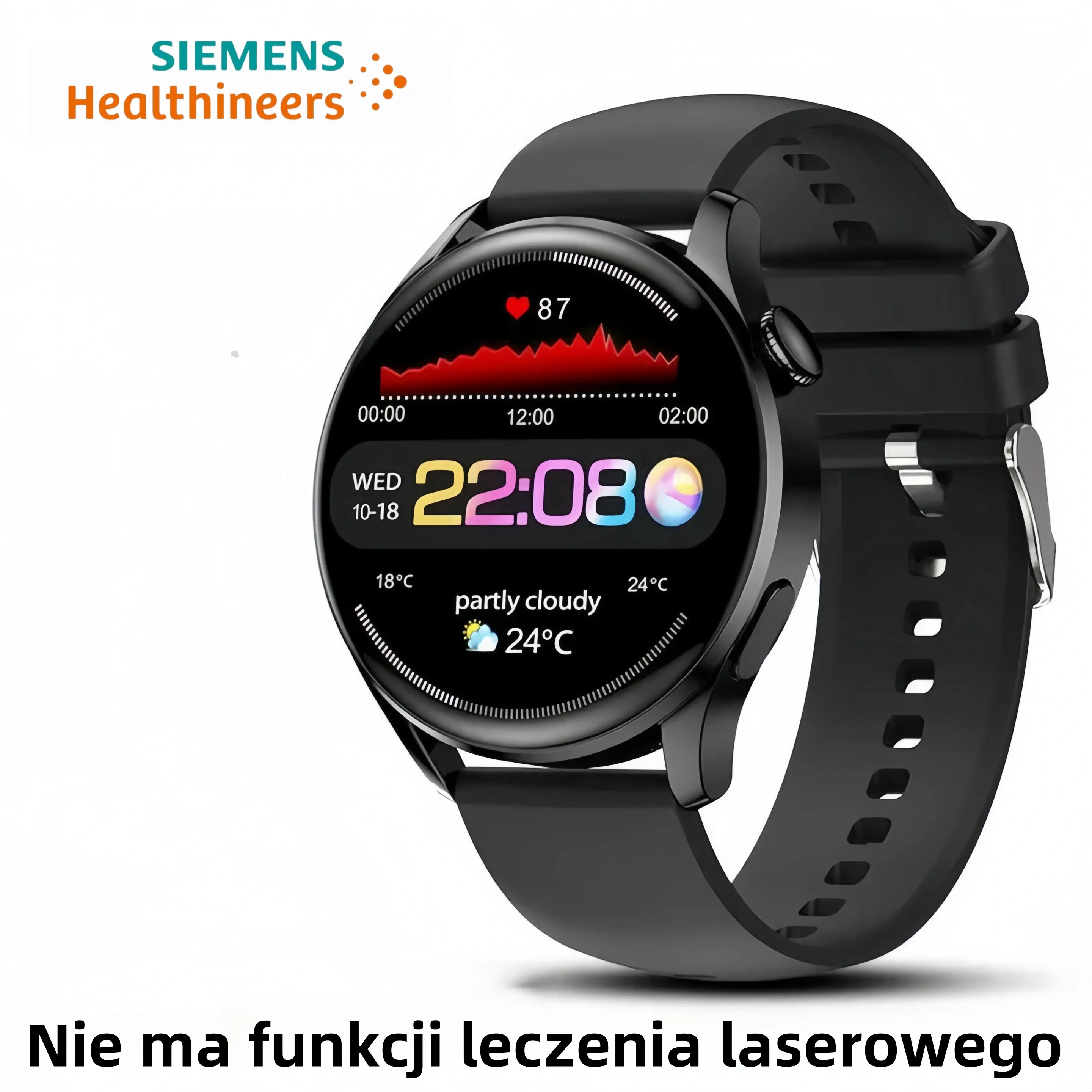 Najnowszy zegarek medyczny firmy Siemens monitoruje tętno, ciśnienie krwi i poziom cukru we krwi