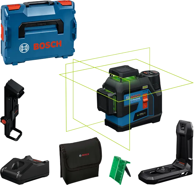 ⚡ 【国内正規品】 ボッシュ GLL 12V-100-33 CG 3×360° グリーンレーザー墨出し器 – ±0.2 mm/m 高精度
