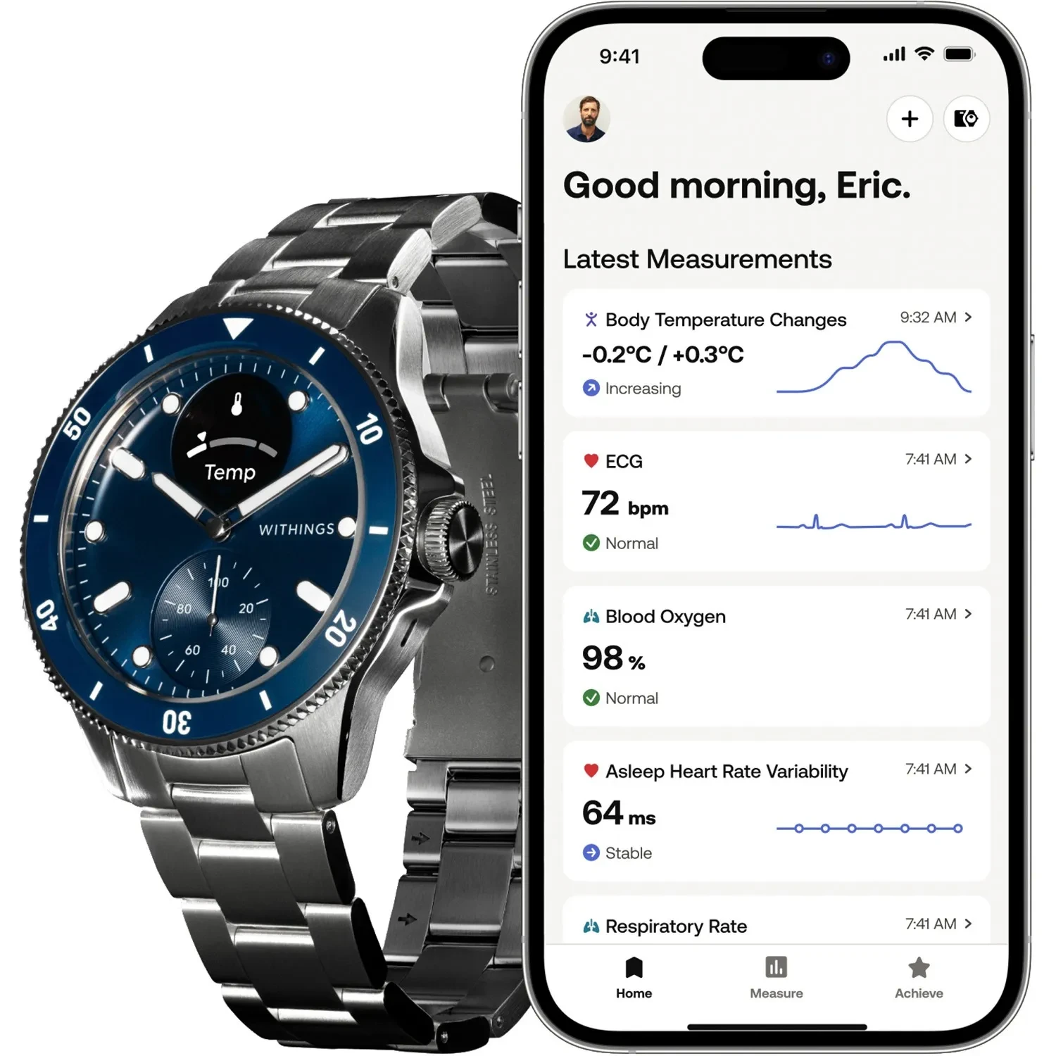 ✨Withings ScanWatch Nova 42 mm – Klinična natančnost* se sreča z razkošnim dizajnom.