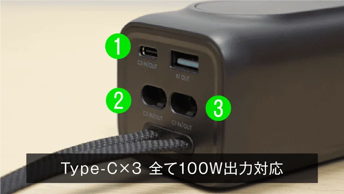 ⚡【高出力×大容量なのに軽量】スマホやPCも同時充電ができるポータブル次世代電源