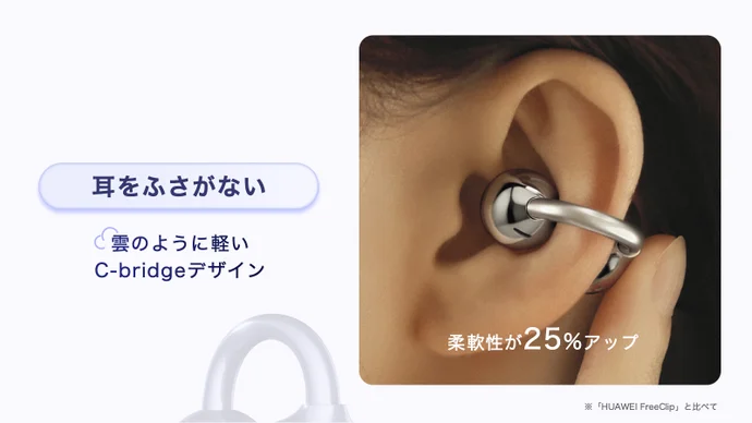 💪HUAWEI FreeClip 2 S｜圧倒的に進化！美しい形が、美しい音を生む