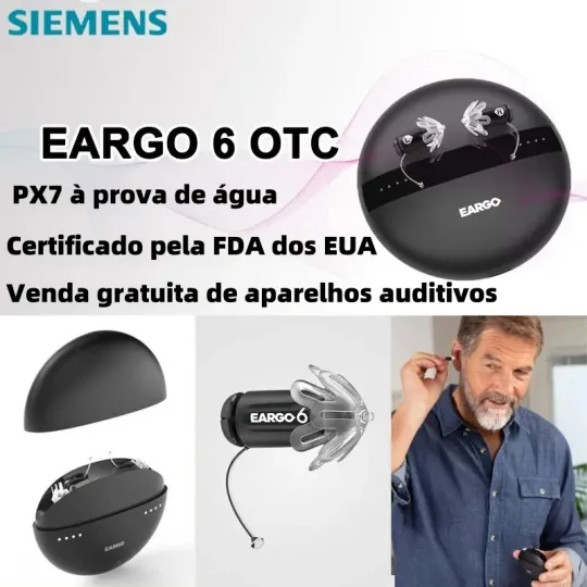 Aparat słuchowy Siemens EARGO 7 OTC: niewidoczny, ładowalny, elastyczny CIC, zatwierdzony przez FDA.