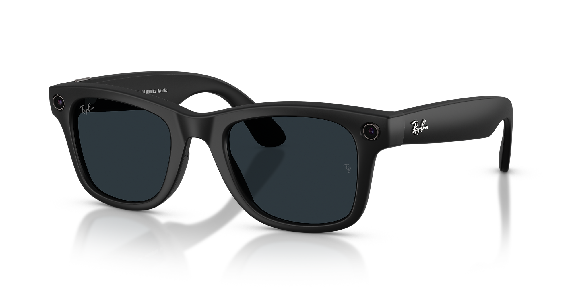 雷朋太阳镜 |Meta(第二代)Ray-Ban Meta Wayfarer L(53 - 22),灰色镜头和黑框图片 9张中的第2张