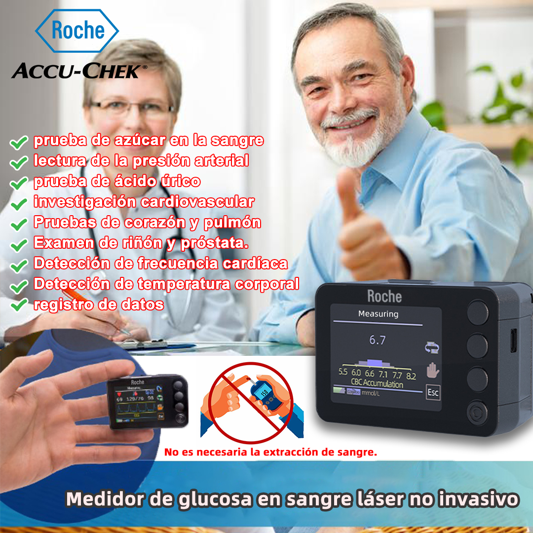  Medidor de glicemia não invasivo Roche Accu-Chek