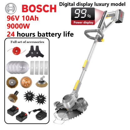 Cortador de grama multifuncional sem escova Bosch 12000W, cortar/arar/cortar madeira