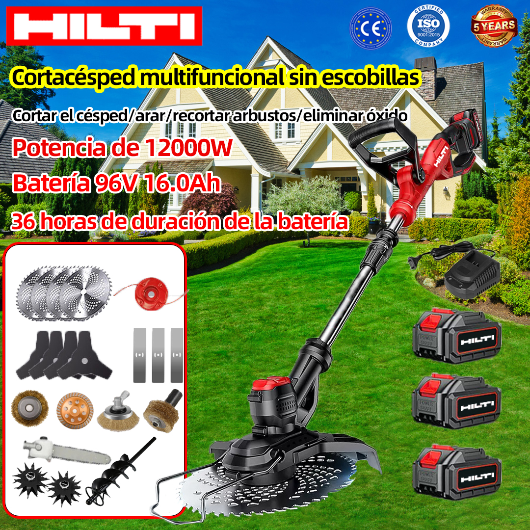 Cortacésped eléctrico multifuncional sin escobillas Hilti