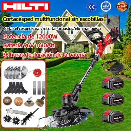 Cortacésped eléctrico multifuncional sin escobillas Hilti