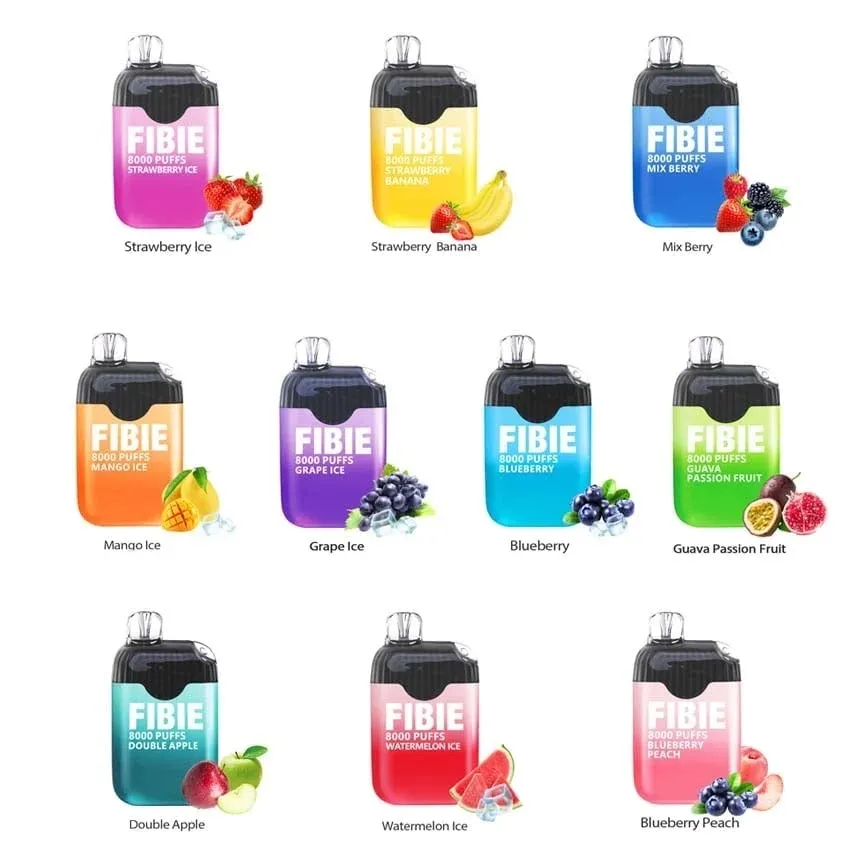 FIBIE 8000 Disposable E-Cigarette Sticks (15 Flavor Series)