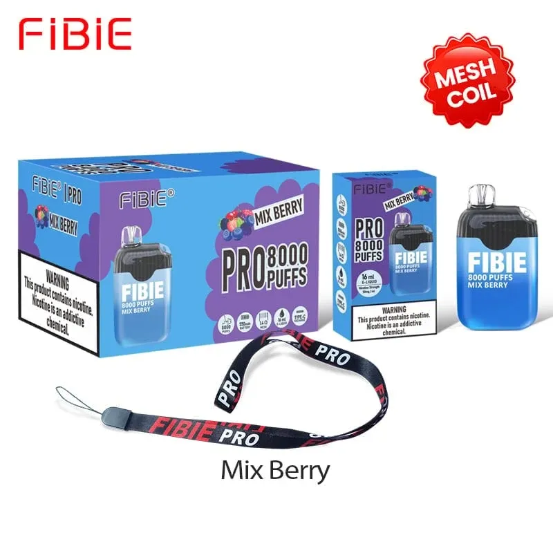FIBIE 8000 Disposable E-Cigarette Sticks (15 Flavor Series)