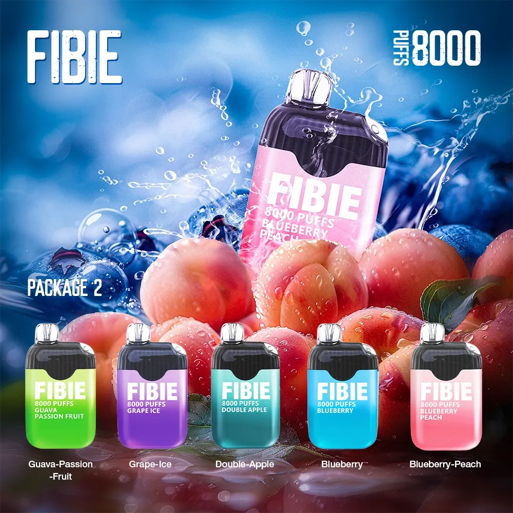 FIBIE 8000 Disposable E-Cigarette Sticks (15 Flavor Series)
