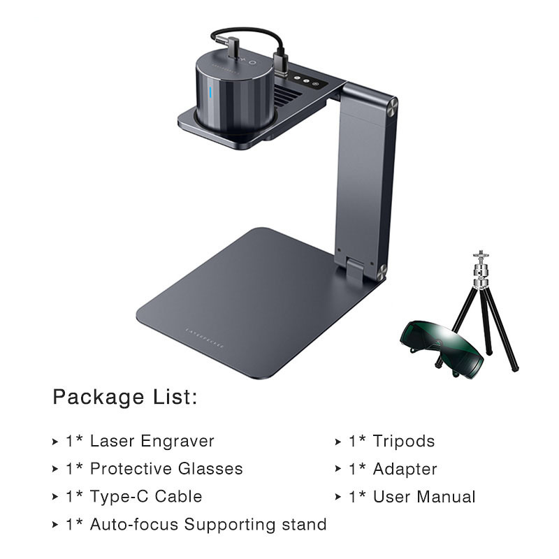 Laserpecker Metal and Plastic Laser Engraver LP3 Portable Laser Engraving