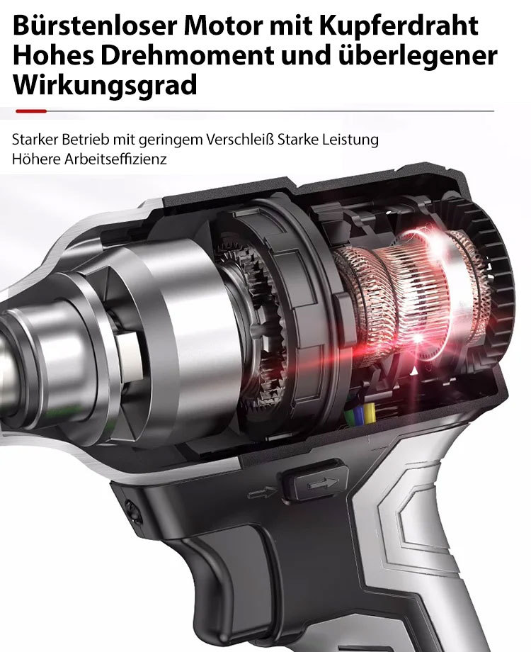 Bürstenloser Lithium-Akku-Schlüssel [Super Torque]