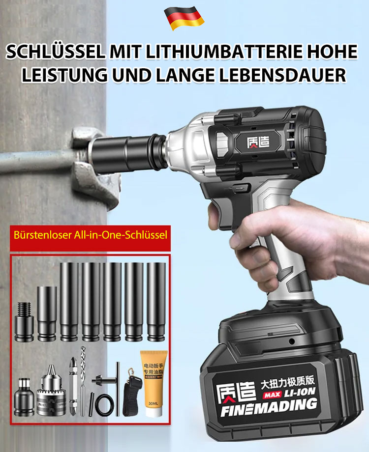 Bürstenloser Lithium-Akku-Schlüssel [Super Torque]