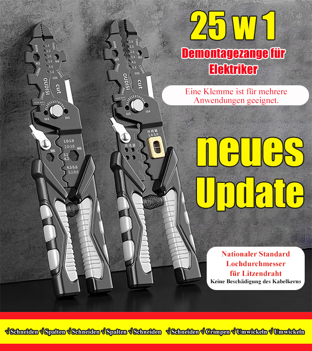 Elektriker-Multifunktions-Abisolierzange