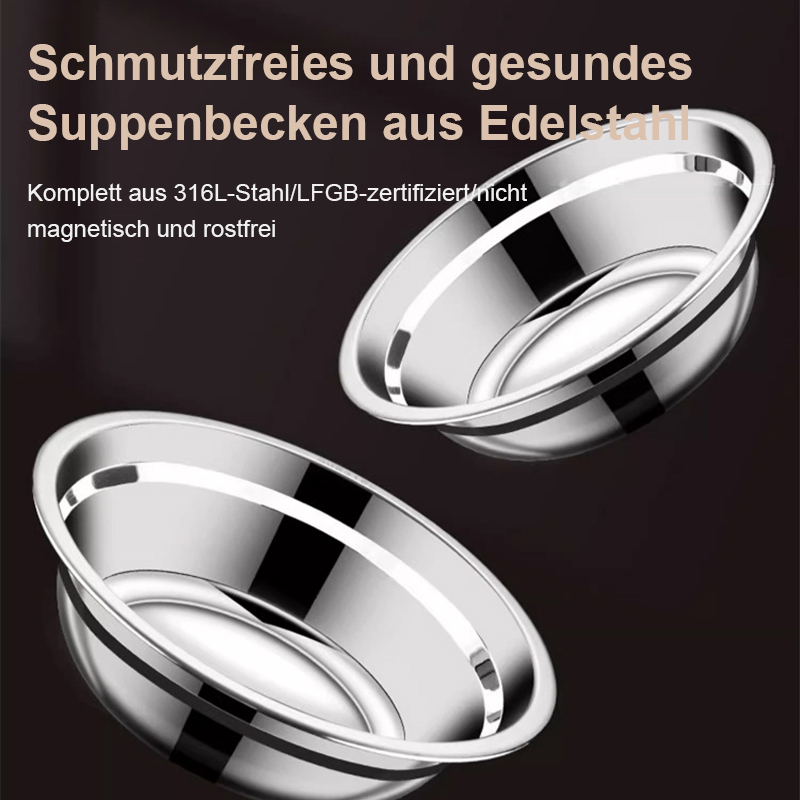 Reisschale und Gemüseschale aus Edelstahl für den Hausgebrauch