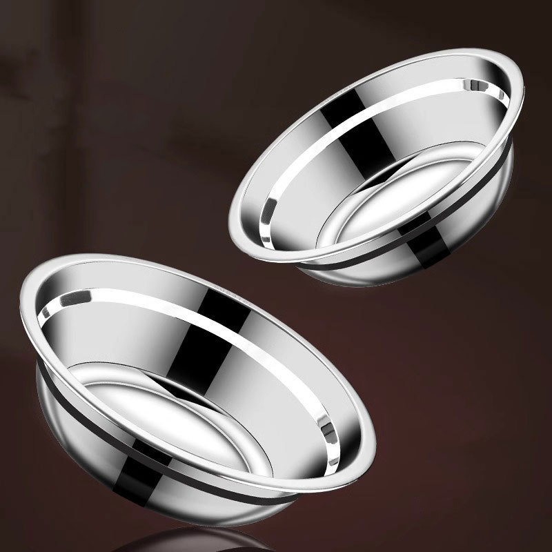 Reisschale und Gemüseschale aus Edelstahl für den Hausgebrauch