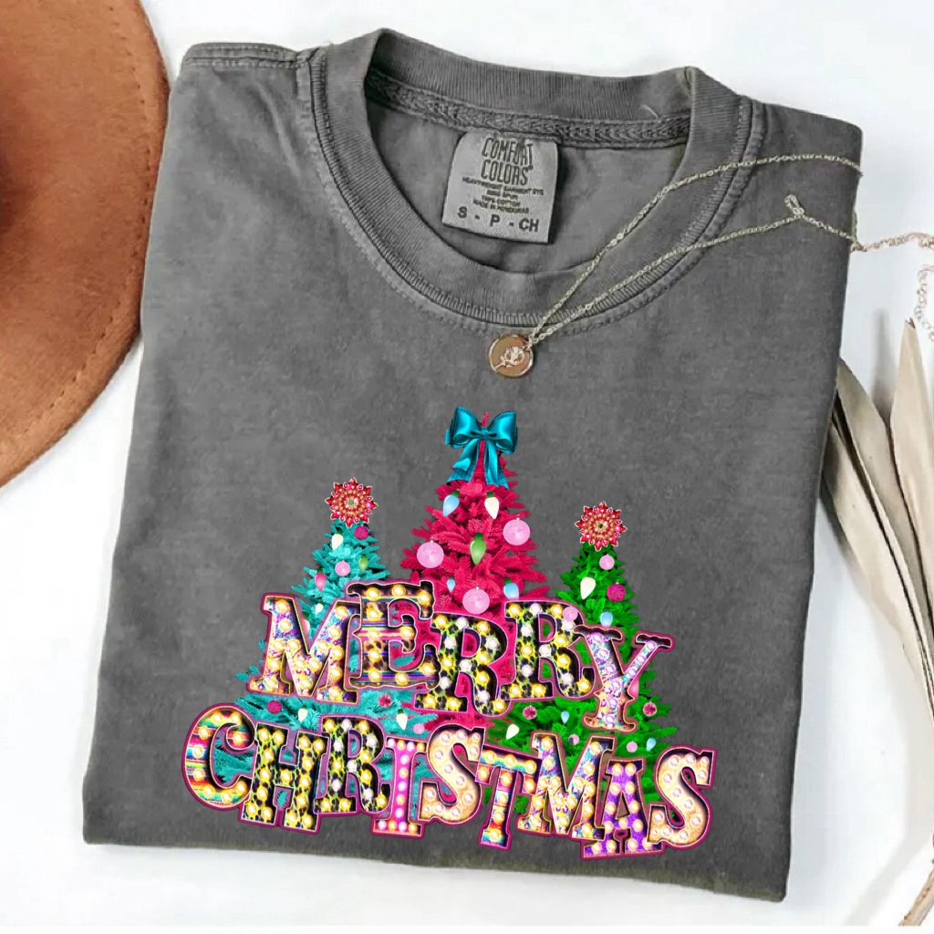 Christmas Colorful Tree Shirt Cute Christmas Tree T-Shirt
