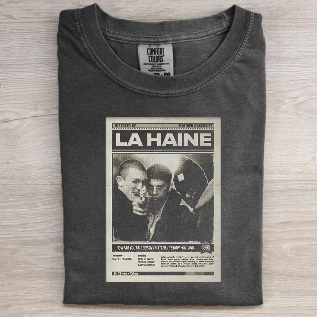 Retro La Haine Minimalist Poster T-shirt
