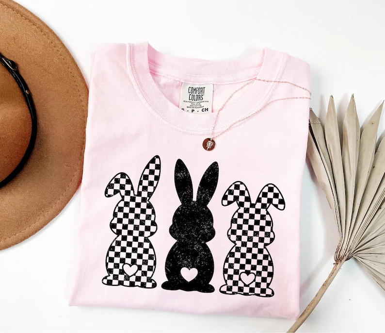 Comfort Colors Retro Easter Bunny T-shirt