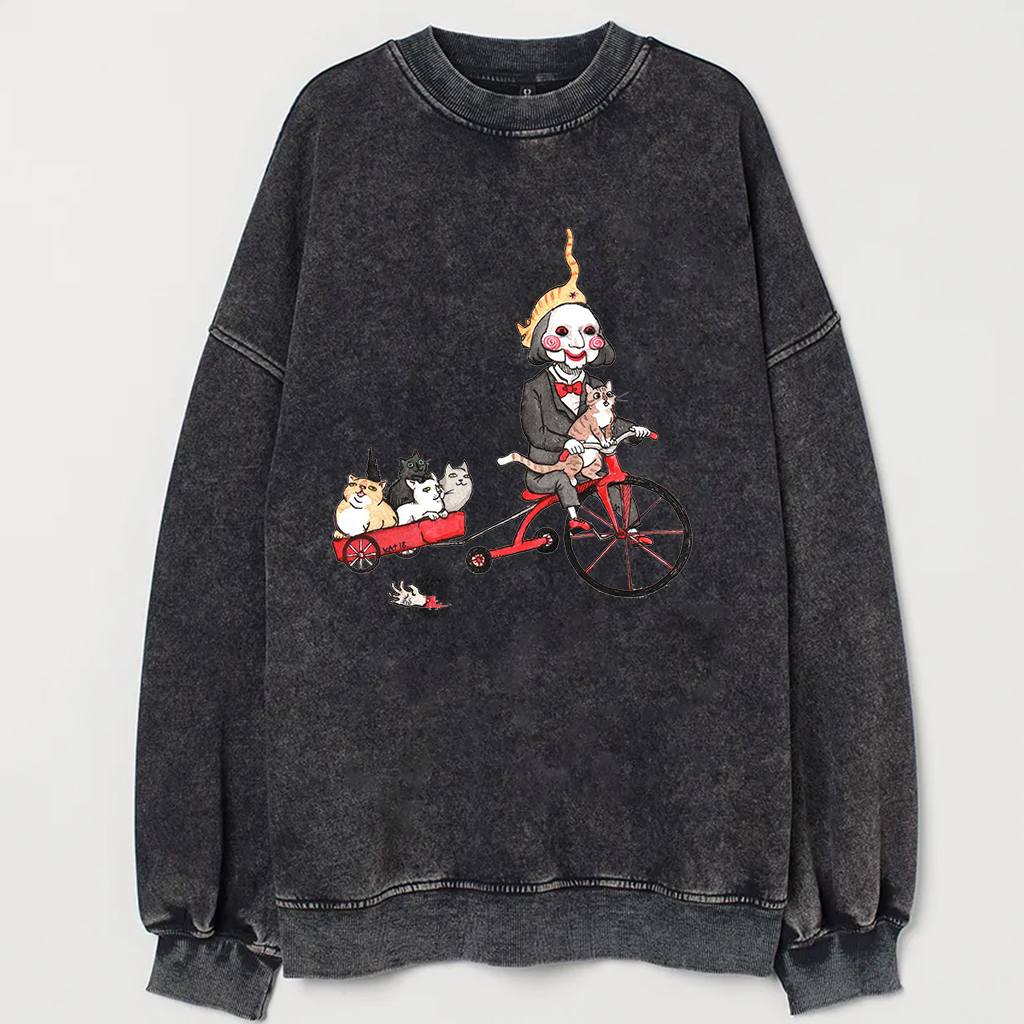 Puppet with Cats Horror Shirt/Sweatshirt