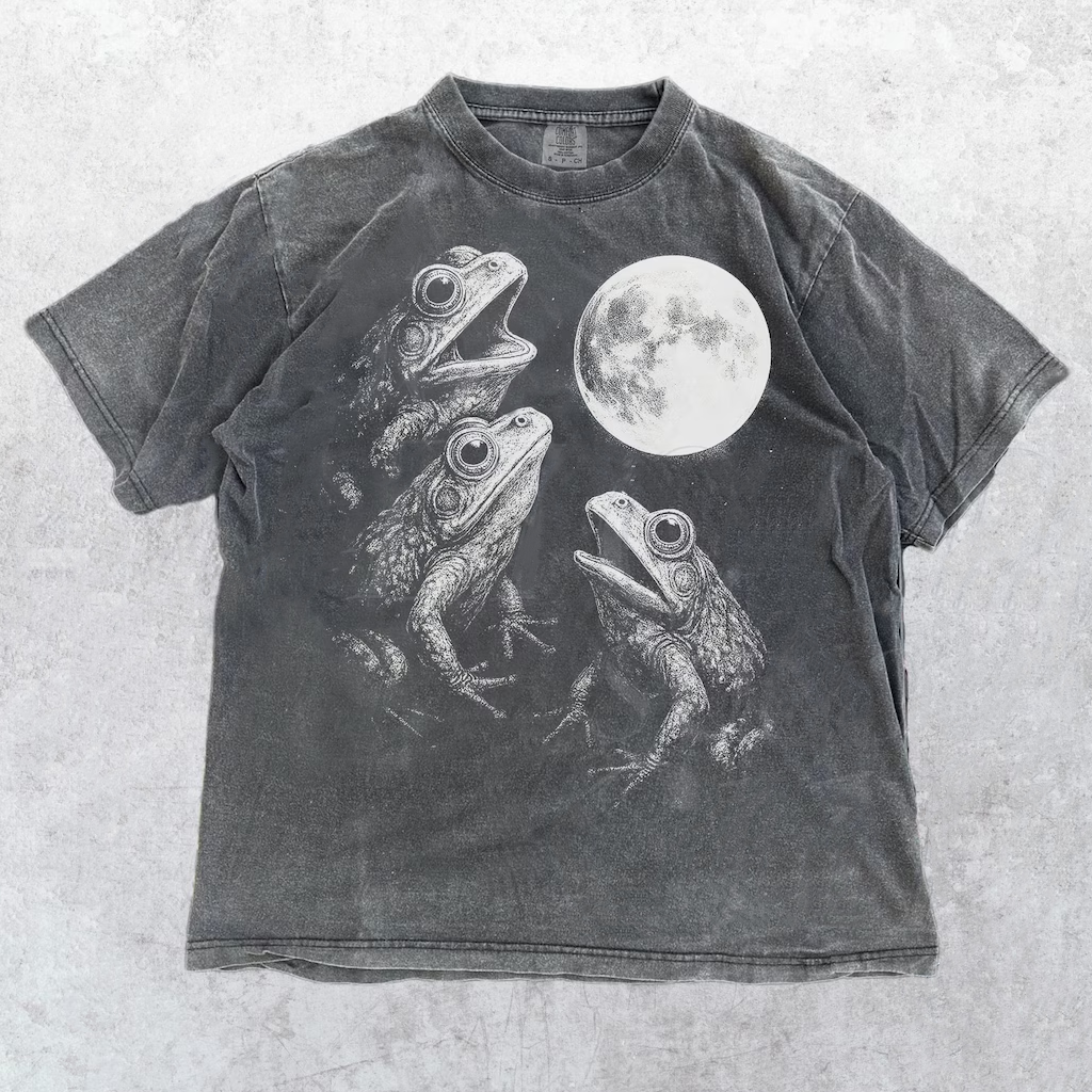 Frog Choir Under Moon T-shirt