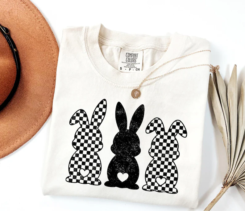 Comfort Colors Retro Easter Bunny T-shirt
