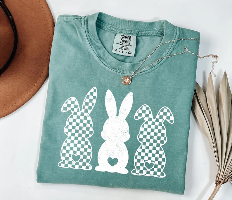 Comfort Colors Retro Easter Bunny T-shirt