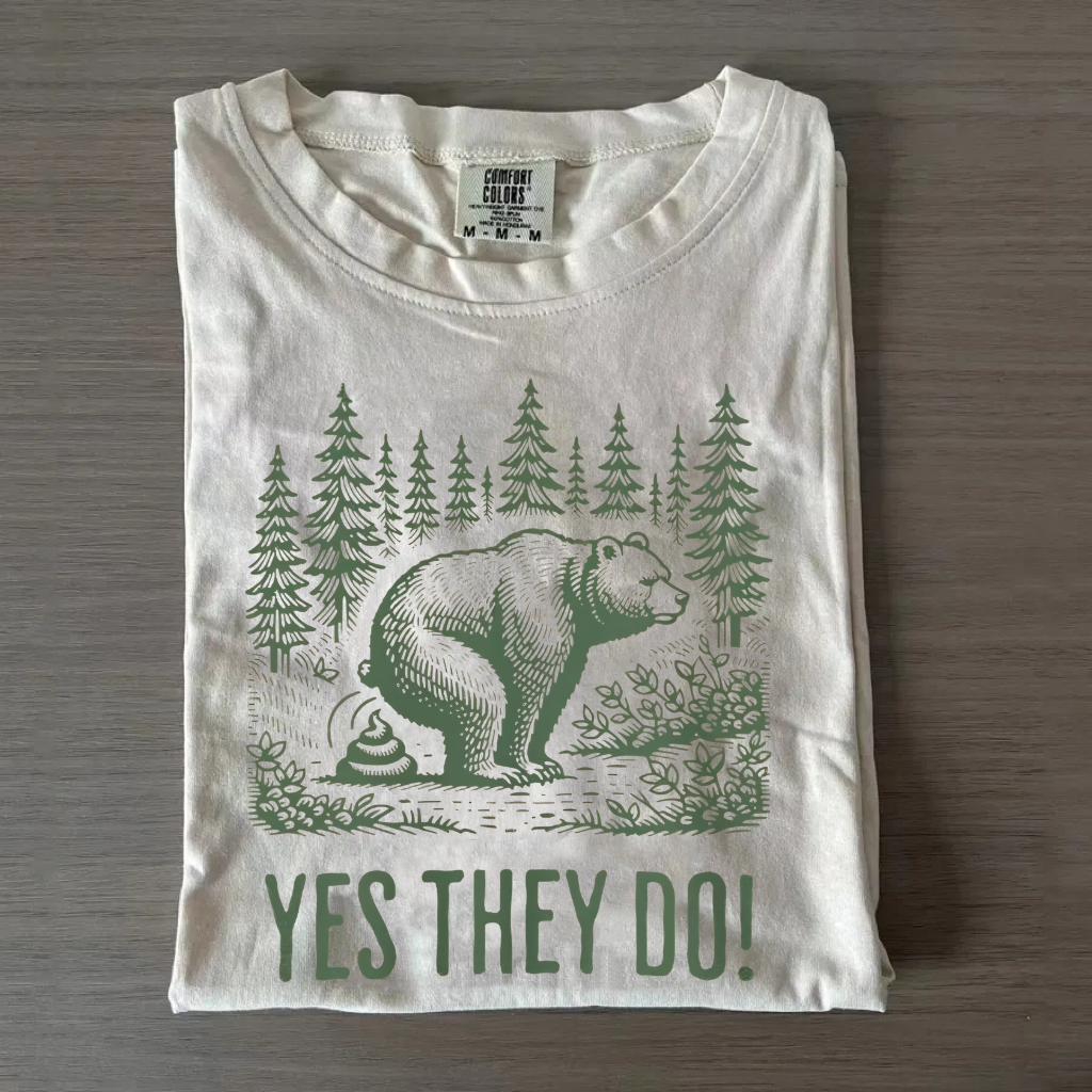 Does a Bear Shit in the Woods Meme T-shirt