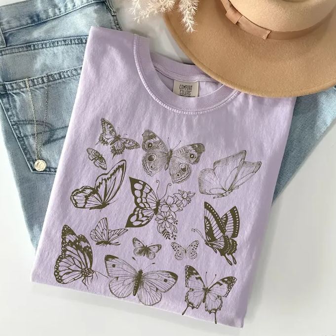 Vintage Butterfly Cottagecore T-shirt