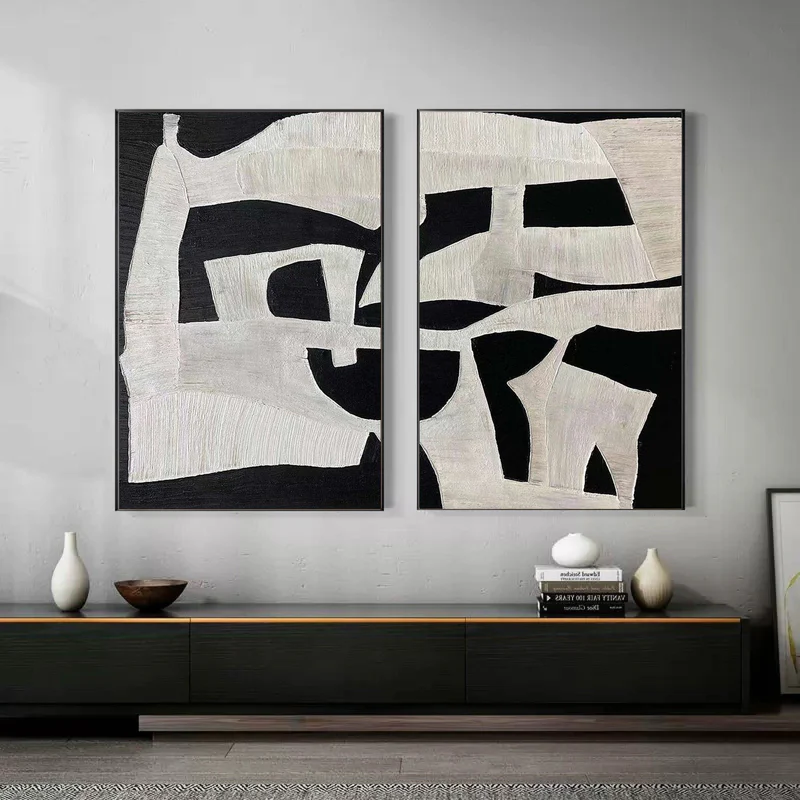 Set Of 2 Abstract Painting #GW002