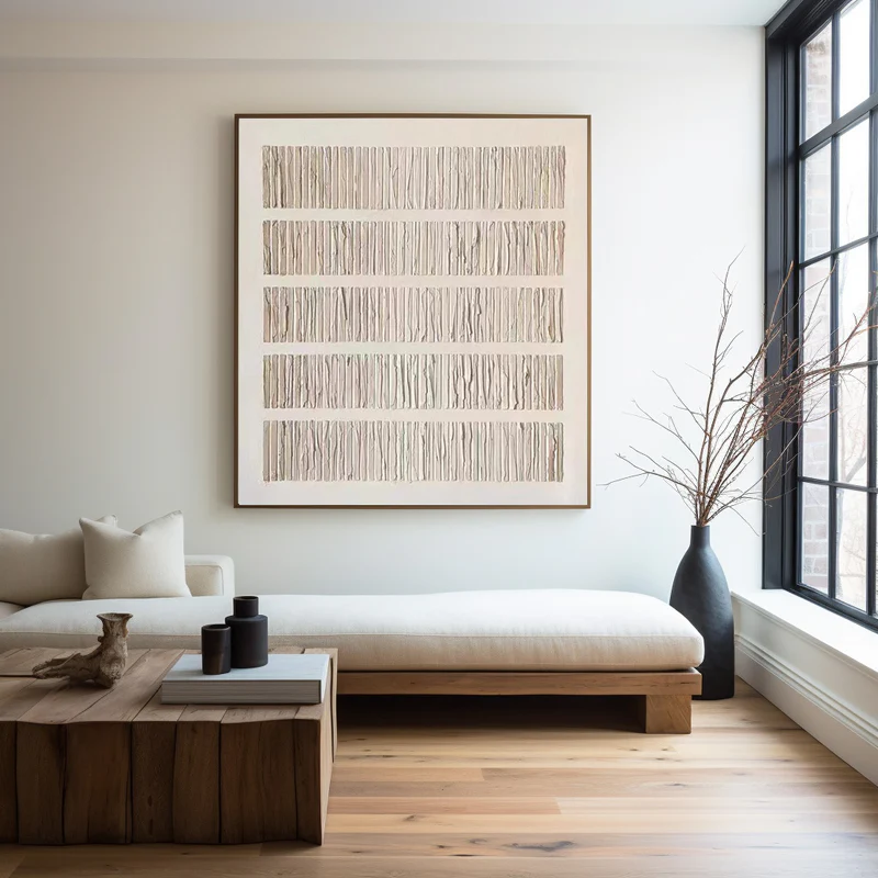 Beige Minimalist Art