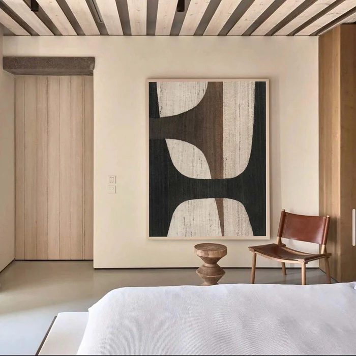 Geometric Black Beige