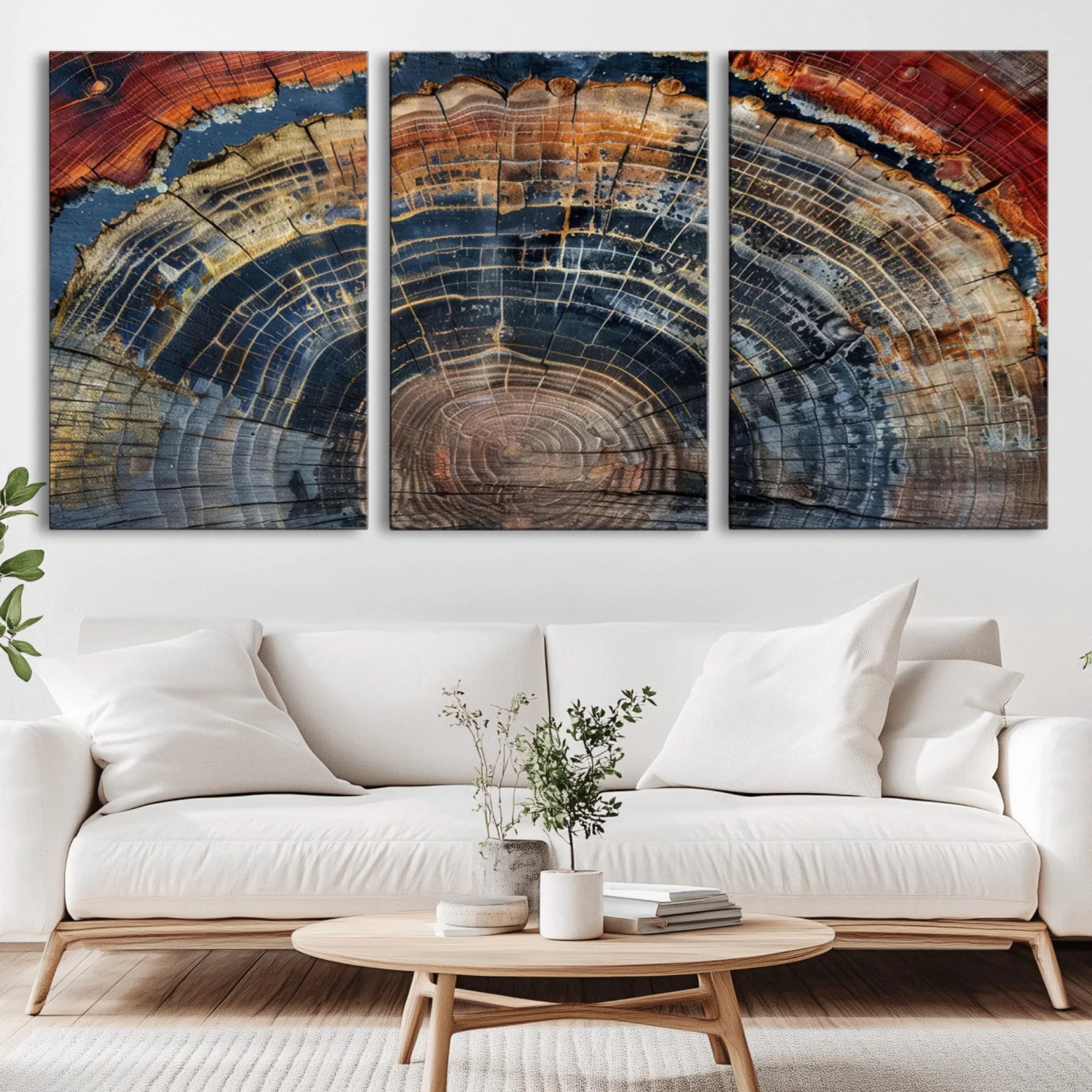 Time's Texture - Concentric Wooden Wall Art