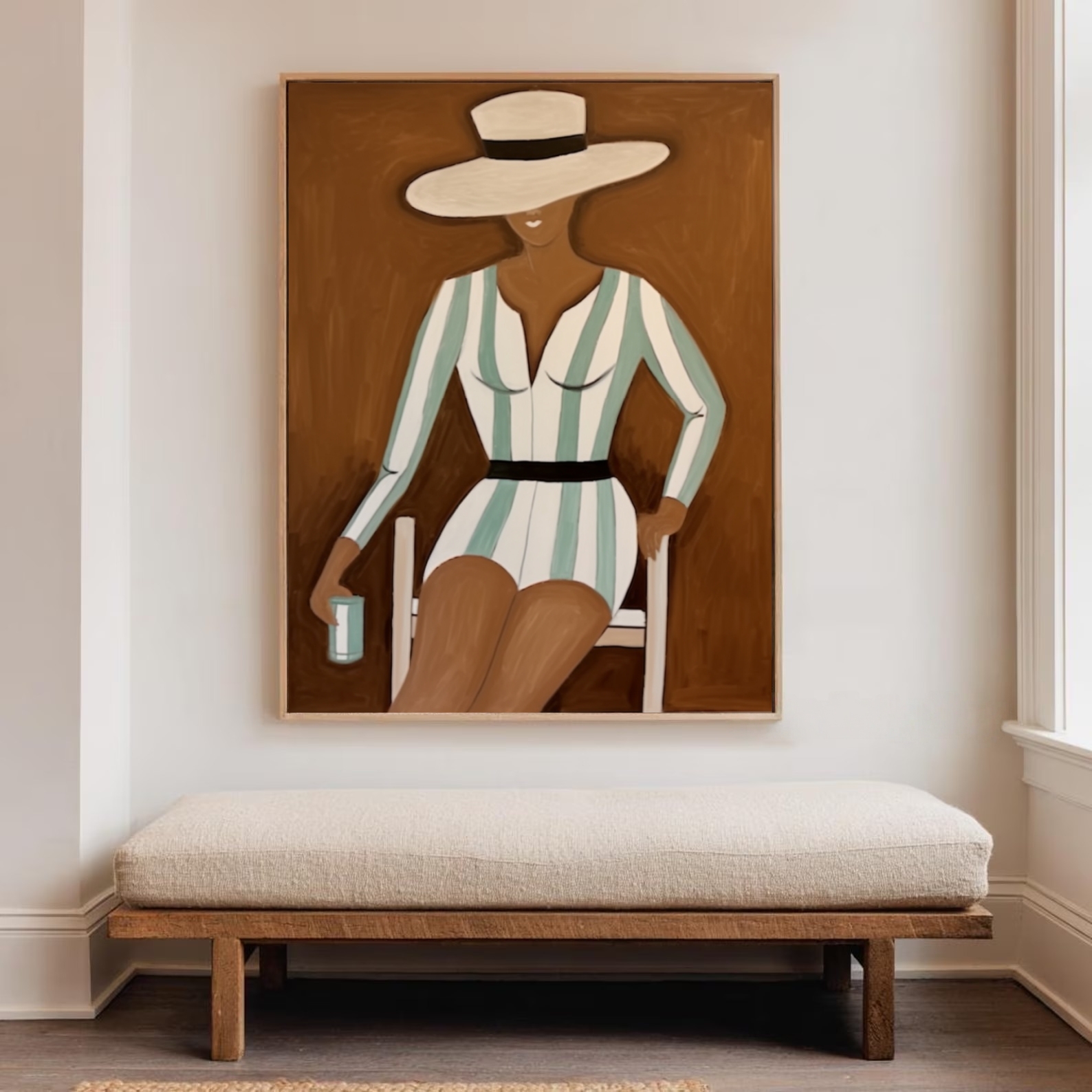Chic Retreat Abstract Seaside Lady