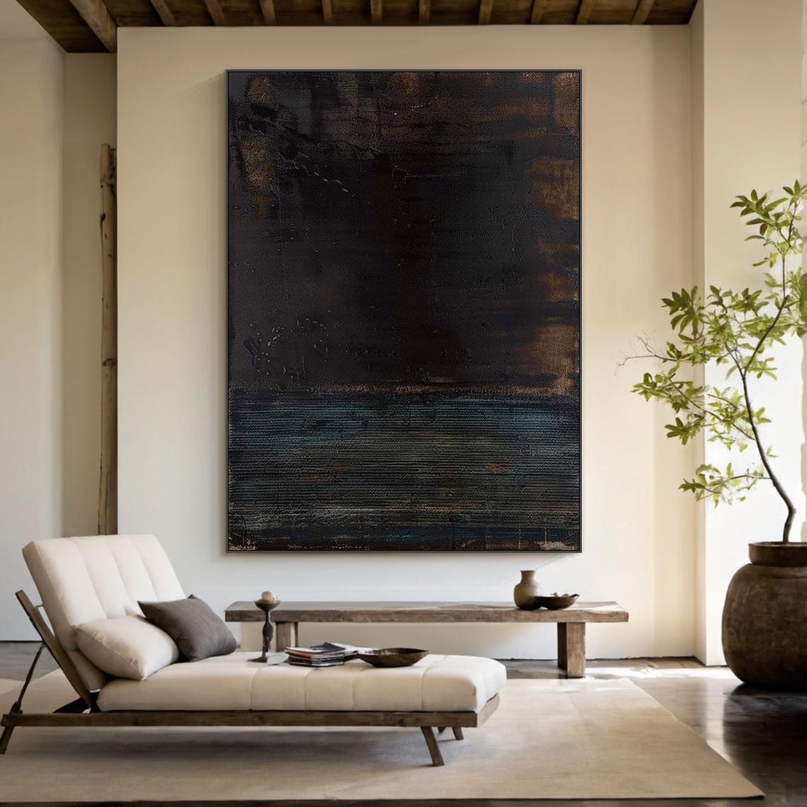 Modern Black Minimalist Wall Art