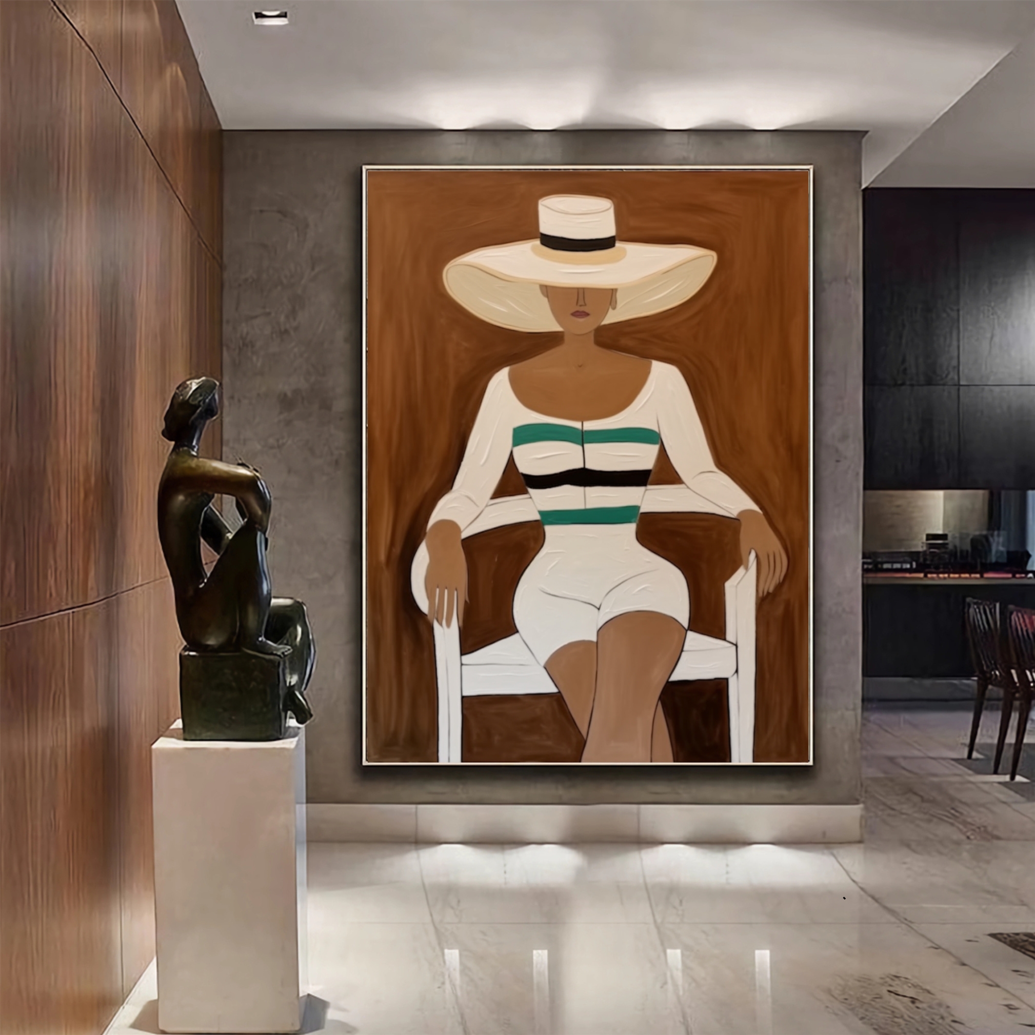 Vogue Lady Abstract Fashion Painting
