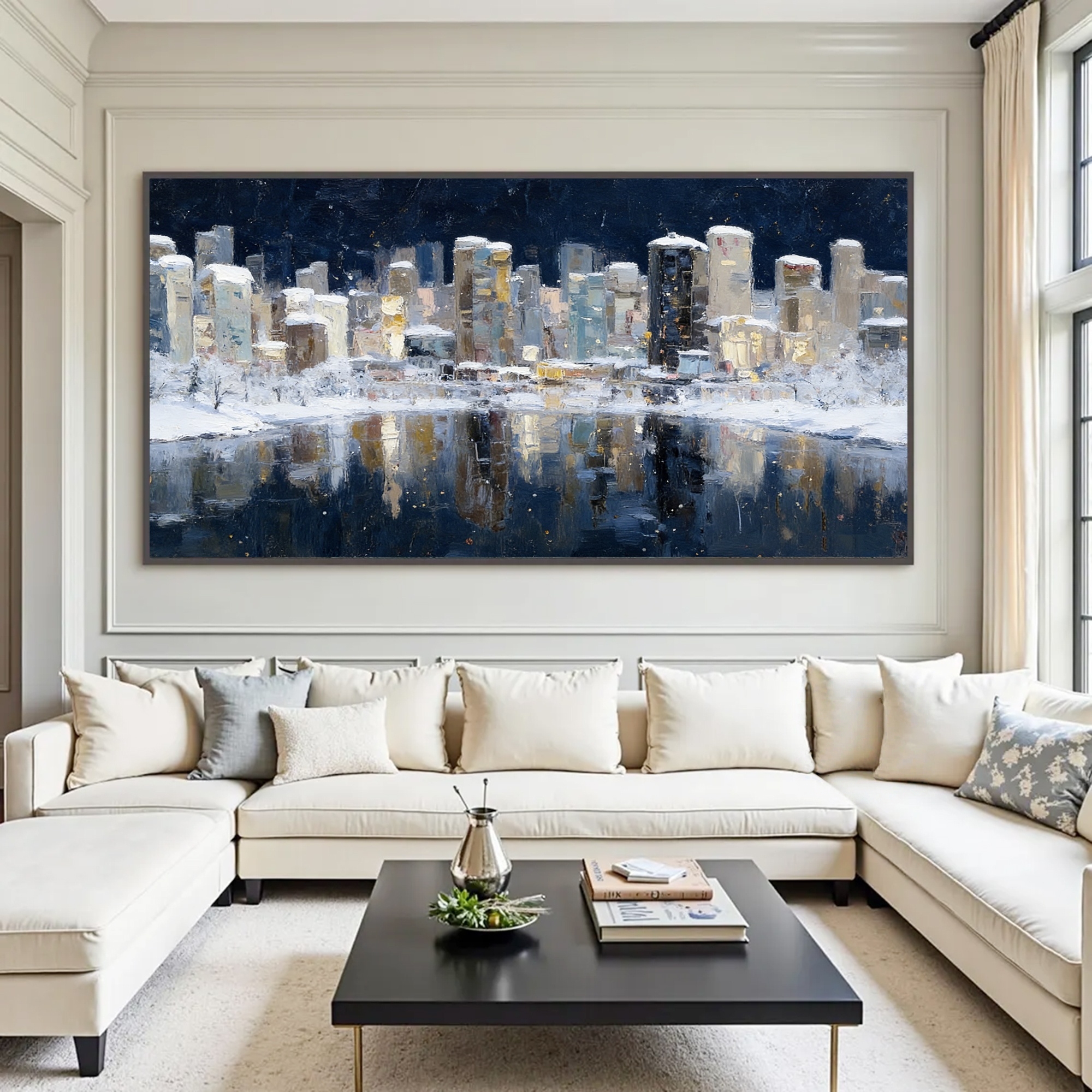 Winter's Urban Reflection