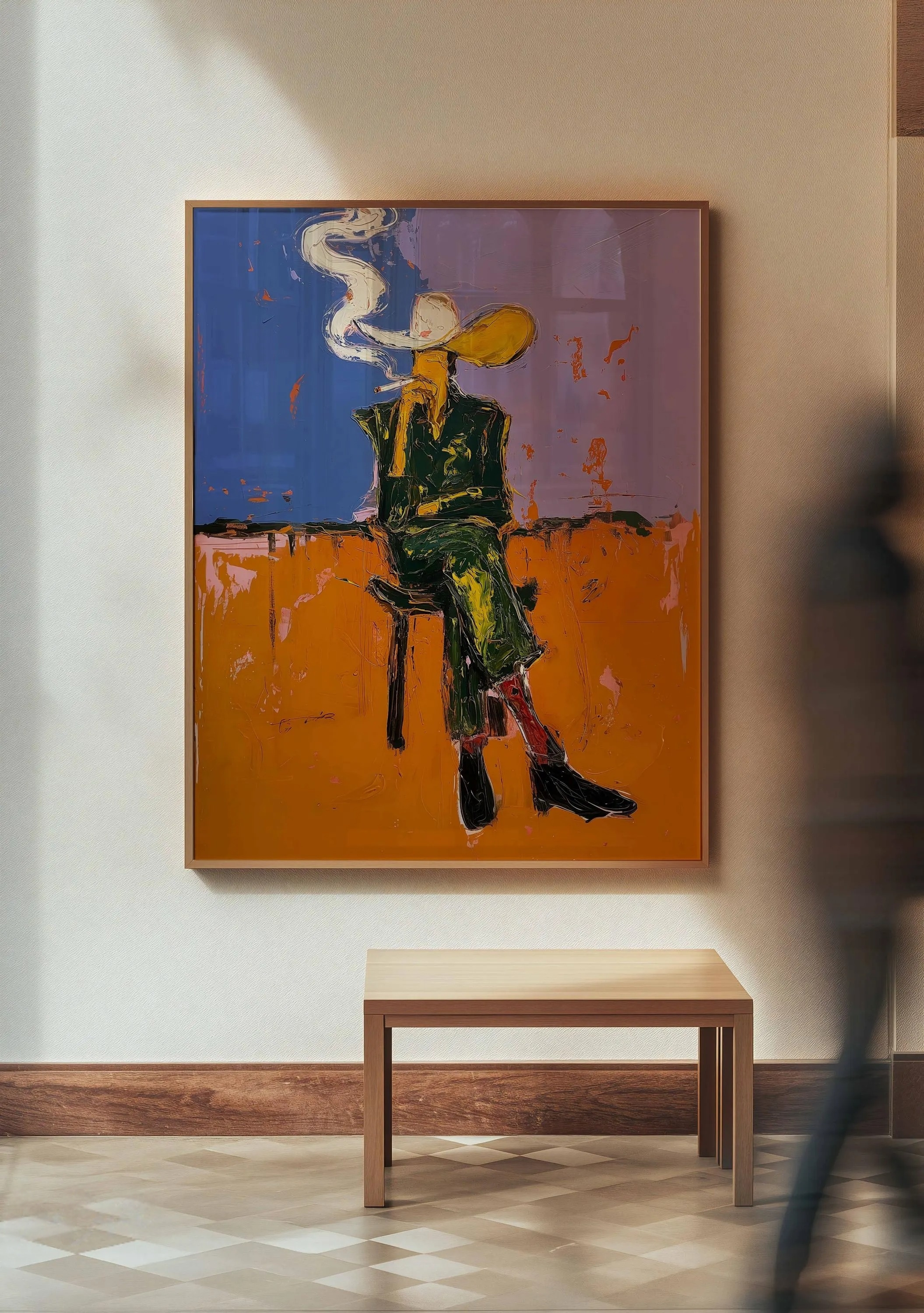 Smoky Silhouette Reflection